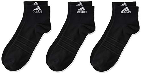 adidas LIGHT ANK 3PP Socks, Unisex adulto, Black/Black/Black, L