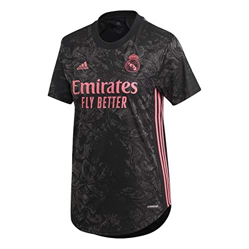 adidas Madrid Temporada 2020/21 Real 3 JSY W Camiseta Tercera equipación, Mujer, Negro, L