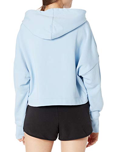 adidas Originals Sudadera con capucha con logotipo grande para mujer - azul - Large
