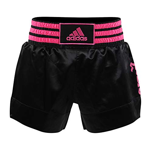 Adidas Shorts de boxeo tailandés - negro-rosado Large