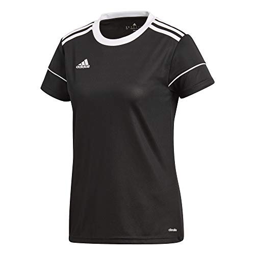 adidas Squad 17 JSY W Camiseta, Mujer, Negro (Negro/Blanco), M