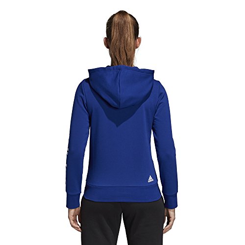 adidas Sudadera con Capucha para Mujer Athletics Essentials Linear con Cremallera Completa, Mujer, Capucha, S1754WCL400, Mystery Ink/White, XS