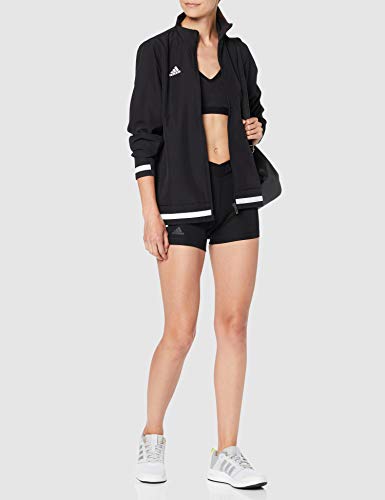 adidas T19 WOV JKT W Chaqueta de Deporte, Mujer, Black/White, M