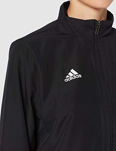 adidas T19 WOV JKT W Chaqueta de Deporte, Mujer, Black/White, XS