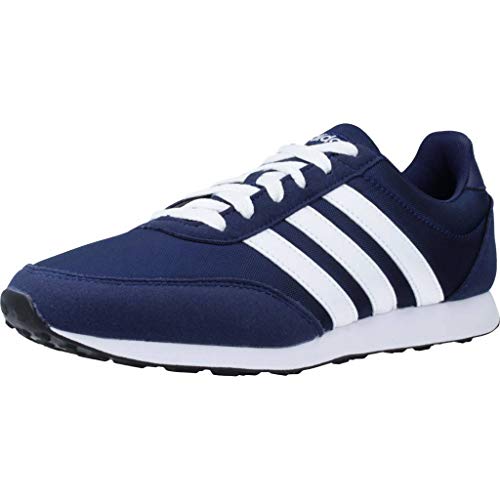 adidas V Racer 2.0, Zapatillas de Running para Hombre, Azul (Dark Blue/FTWR White/FTWR White Dark Blue/FTWR White/FTWR White), 41 1/3 EU