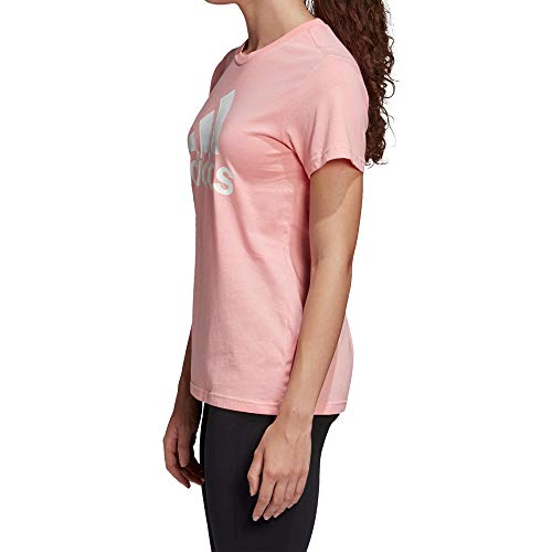 adidas W Bos Co tee Camiseta de Manga Corta, Mujer, Glory Pink, L