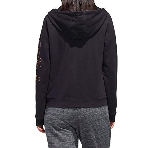 adidas W E Brand HD TT Sweatshirt, Mujer, Black/Copper Met., S