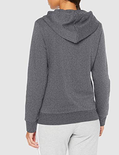 adidas W E Lin Ohhd FL Sweatshirt, Mujer, Dark Grey Heather/Semi Coral, XS