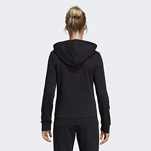 adidas W Essentials Linear HD Sudadera con Capucha, Mujer, Negro (Black/White), 2XS