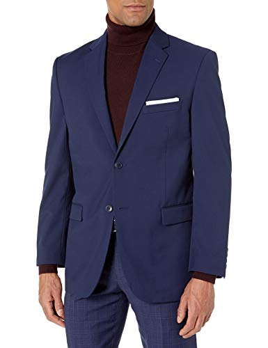 Adolfo Men's Modern Fit Micro Tech Suit Jacket