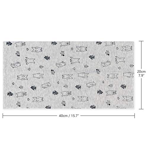 Adorel Bufanda Cuello Alto Algodón para Bebé Paquete de 3 Oso