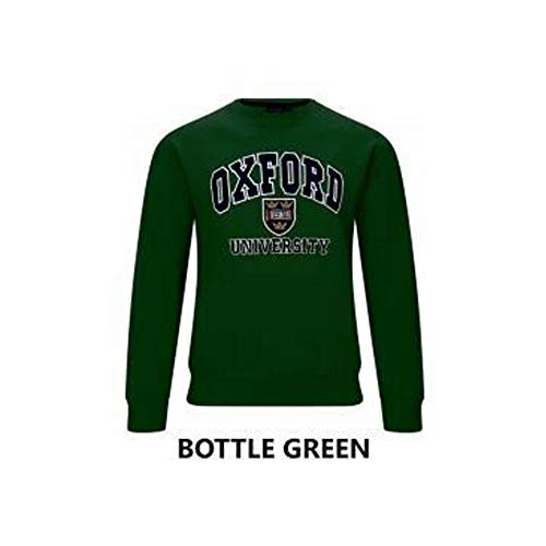 Advance Apparel Oxford University Sudaderas Unisex Hombres Mujer Oficial con Licencia Ropa Bordado Regalo de Recuerdo Mens Womens Sweatshirts Jumper (M, Botella Verde)