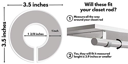 Afufu Separadores de Talla de Estante de Ropa, 12 Divisores de Vestuario para Bebés, Cosas para Bebe Organizador de Clóset Redondo Perfecto para Regalo de Baby Shower (Tema de Animales)