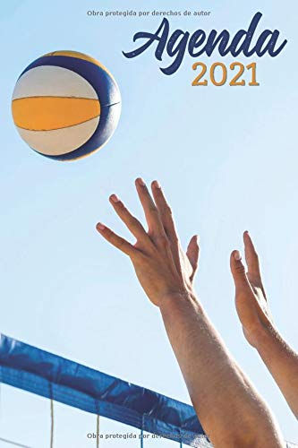 Agenda 2021 Vóleibol: agenda 2021 semana vista - planificador semanal y mensual 2021 A5 - de enero a diciembre 21 - una Semana en dos Páginas - agenda anual 2021 - regalo voleibol para mujer hombre