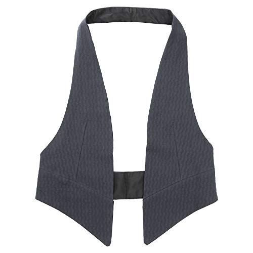 Agoky Chaleco Mujer Chica Vestimenta Classico Traje Formal de Fiesta Ceremonia Bautizo Boda Algodón Uniforme Camarera Suit Vest Waistcoat Gris M