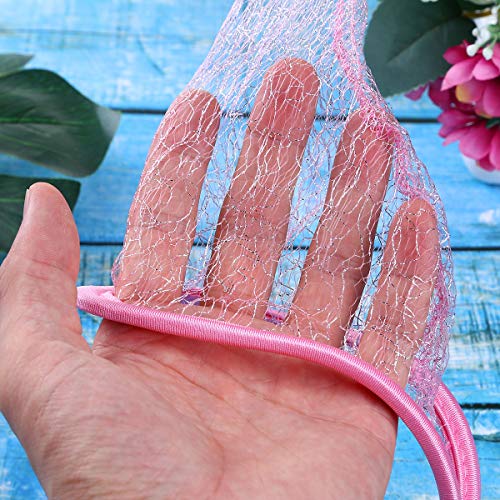Agoky Lace Ropa Interior Sexy para Hombres C-String Thong de Mallas Transparente Erótica Mini Tanga Calzoncillos Lencería Rosa Talla Única