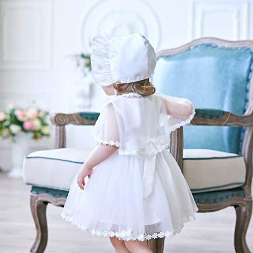AHAHA 3PCS Vestidos de Bautizo de Niña 0-24 Meses