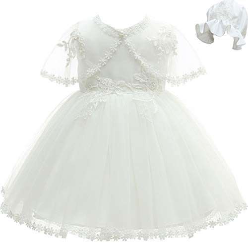 AHAHA 3PCS Vestidos de Bautizo de Niña 0-24 Meses