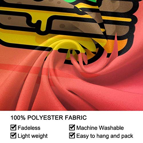 Ahdyr Bonito Tapiz Doble Cheeseburge para Colgar en la Pared, tapices de decoración para Dormitorio, Sala de Estar (80 x 60 Pulgadas)