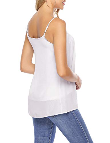 Aibrou Mujer Camiseta sin Mangas de Chaleco, Camisa Suelta Floja Ocasional Verano Blusa con Cuello Redondo