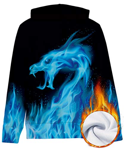 AIDEAONE Sudadera con capucha 3D para niños y niñas. Farbe A7 11-14 años