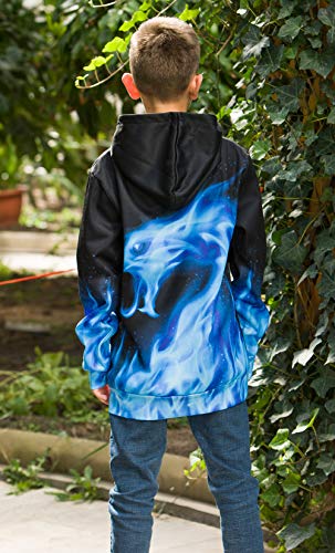 AIDEAONE Sudadera con capucha 3D para niños y niñas. Farbe A7 11-14 años