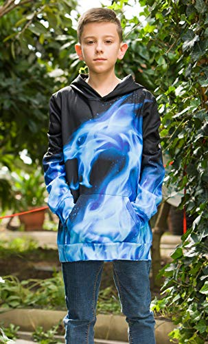 AIDEAONE Sudadera con capucha 3D para niños y niñas. Farbe A7 11-14 años