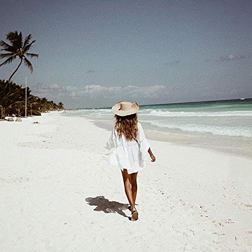 AiJump Túnica Vestido de Playa Kimonos Pareos Bohemia Camisa Verano para Mujer