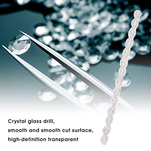 Akozon Adorno Ropa de 8 Formas de diseño Hecho a Mano Rhinestone Crystal Cadena Aplique Ajuste para el Vestido de Boda