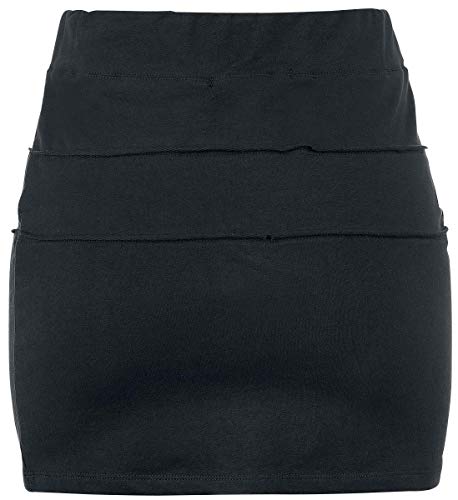 Alchemy England Roses Nest Mujer Minifalda Negro M, 95% algodón, 5% elastán,
