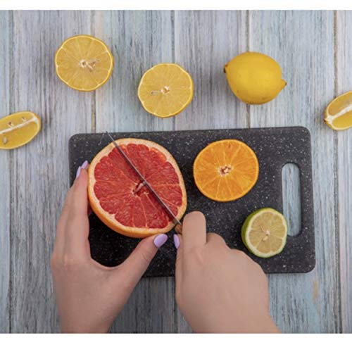 ALFIYA- Tabla de cortar y Cuchillo de cocina / calidad superior / resistente / cuchillos / lavable / inoxidable / vidrio / madera / plástico / mármol / Francia / carne / regalo / servicio de alimentos