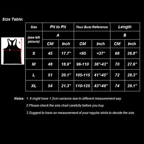 Alivebody - Camiseta de tirantes para hombre, sin mangas, para el gimnasio, de culturismo, Todo el año, Estampado., Sin mangas, Hombre, color Blanco, tamaño XL:pecho 110/125 cm