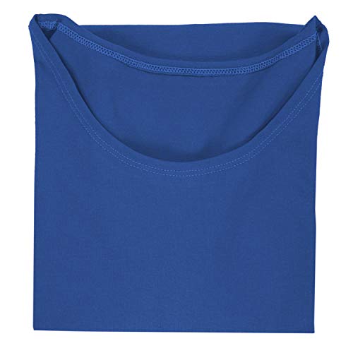 Alkato Camiseta de Manga Larga para Mujer, Azul Brillante, S