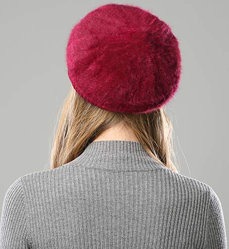 Alleza Boinas Francesa Sombreros de Mujer Lana Vintage Fiesta Invierno Gorro Caliente Beret Francés Beanie Cozy Forro Polar