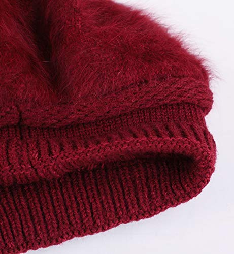 Alleza Boinas Francesa Sombreros de Mujer Lana Vintage Fiesta Invierno Gorro Caliente Beret Francés Beanie Cozy Forro Polar