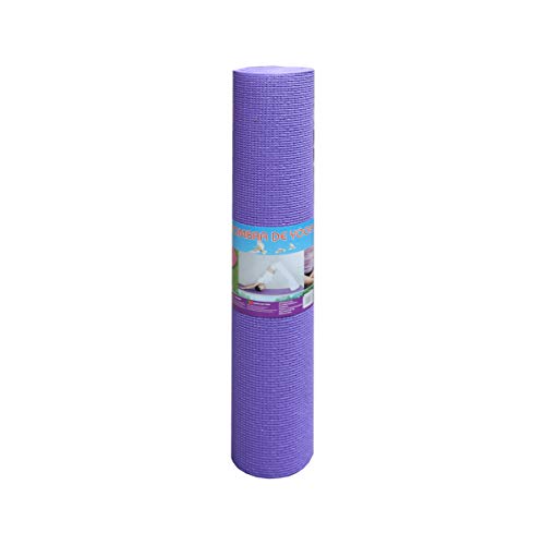 ALLPER Esterilla para Yoga Universal, Multiusos de Alta Densidad, Antideslizante, TAMAÑO: 173 x 61 x 0,4 cm. Color Morado.