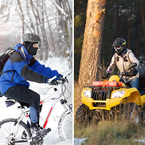 ALPIDEX Pasamontañas Balaclava Invierno Moto Ski Negro Niño Mujer Hombre, Color:Negro, Tamaño:XL/XXL