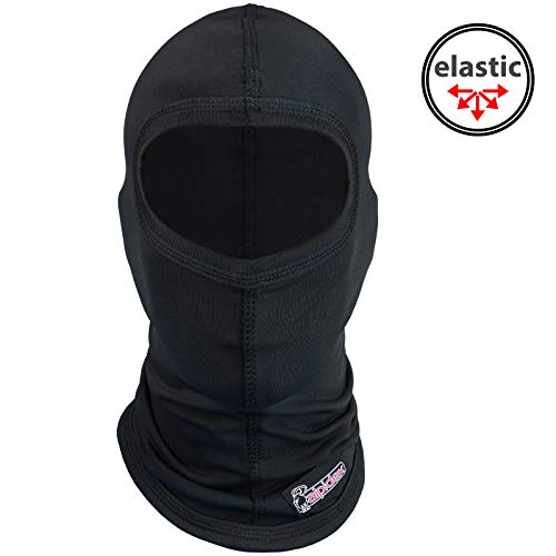 ALPIDEX Pasamontañas Balaclava Invierno Moto Ski Negro Niño Mujer Hombre, Color:Negro, Tamaño:XL/XXL