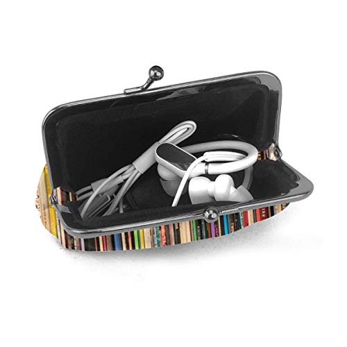 Alternativa Rock Vinyl Records - Cartera de piel para mujer (4,52 x 4,13 pulgadas)