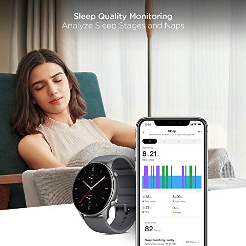 Amazfit GTR 2e Smartwatch Reloj Inteligente 90 Modos Deportivo 5 ATM Duración de la batería 25 Días Medición de la saturación de oxígeno en Sangre