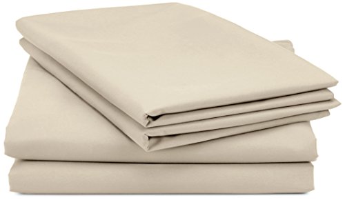 Amazon Basics Duvet Set, Beige, 220 x 250 cm + 2 fundas 50 x 80 cm