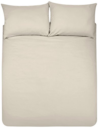 Amazon Basics Duvet Set, Beige, 220 x 250 cm + 2 fundas 50 x 80 cm