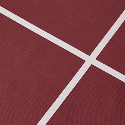 Amazon Basics - Juego de funda nórdica de microfibra ligera de microfibra, 260 x 220 cm, Burdeos a cuadros (Burgundy Simple Plaid)