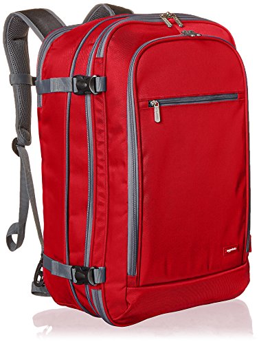 Amazon Basics - Mochila de equipaje de mano - Rojo