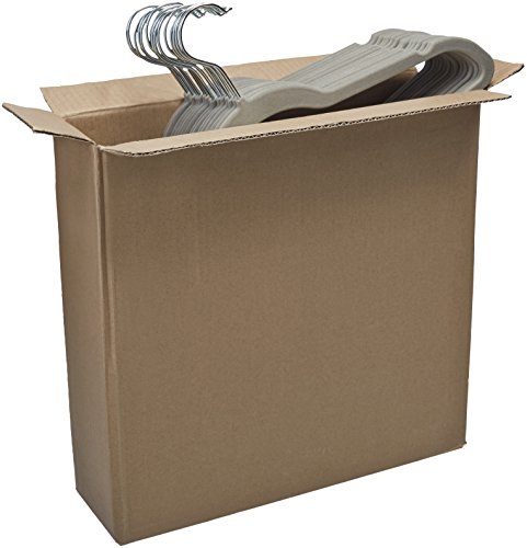 Amazon Basics - Perchas de terciopelo para trajes - Paquete de 30, Gris