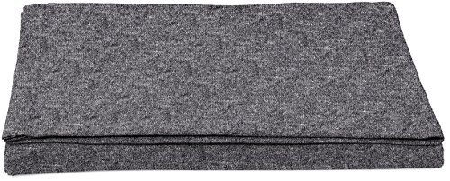 Amazon Basics - Sábana encimera, tejido jersey jaspeado, 180 x 290 + 10 cm - Gris oscuro