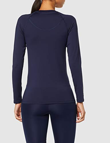 Amazon Brand - AURIQUE Top deportivo de running para mujer, Azul (Navy), 36, Label:XS