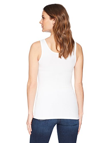 Amazon Essentials 2-Pack Tank Camisa, Blanco (White), Small (Talla del fabricante:):)
