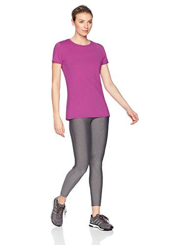 Amazon Essentials 2-Pack Tech Stretch Short-Sleeve Crew T-Shirt Athletic-Shirts, Azul Marino (Navy/Orchid), Large