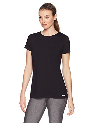 Amazon Essentials 2-Pack Tech Stretch Short-Sleeve Crew T-Shirt Athletic-Shirts, Negro, Small